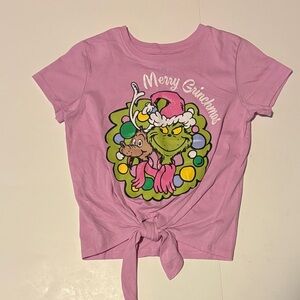 adidas Kids Pink Merry Grinchmas T-Shirt